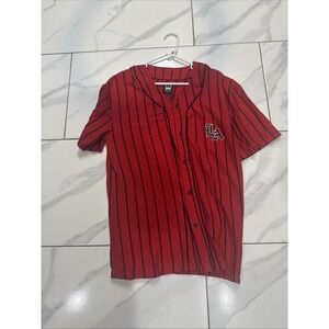 WXYZ‎ Button-Up Shirt Mens Large Red LA